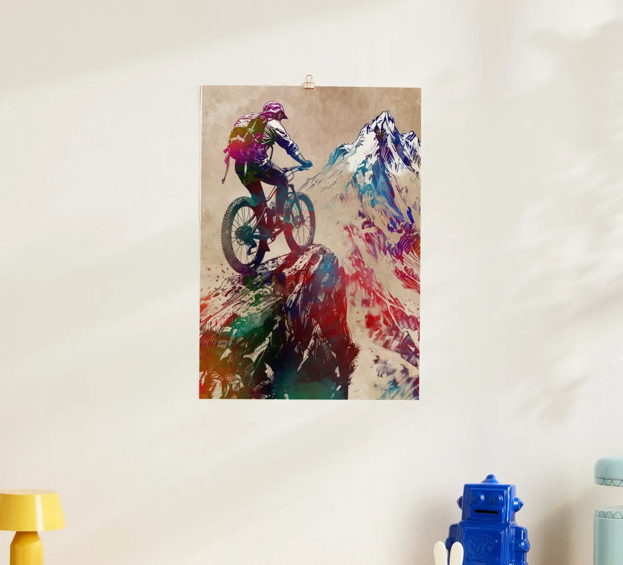MTB mountain biker sport art hahnemühle by SPORT