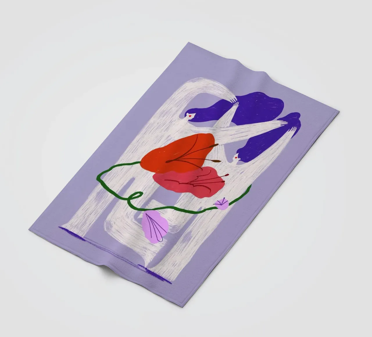 Violet Verve II coperta in pile da Pure