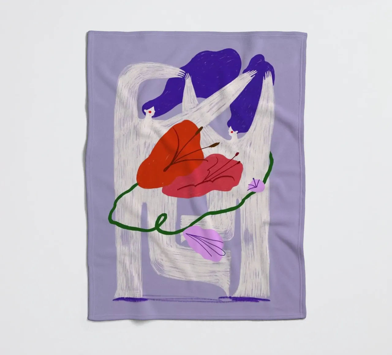 Violet Verve II coperta in pile da Pure