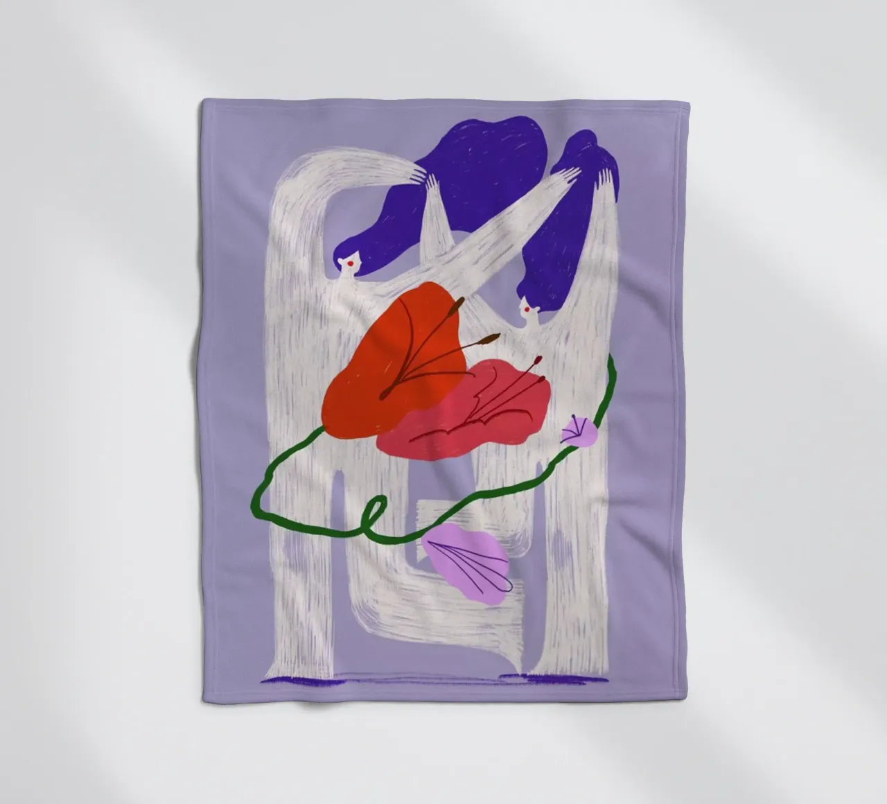 Violet Verve II coperta in pile da Pure