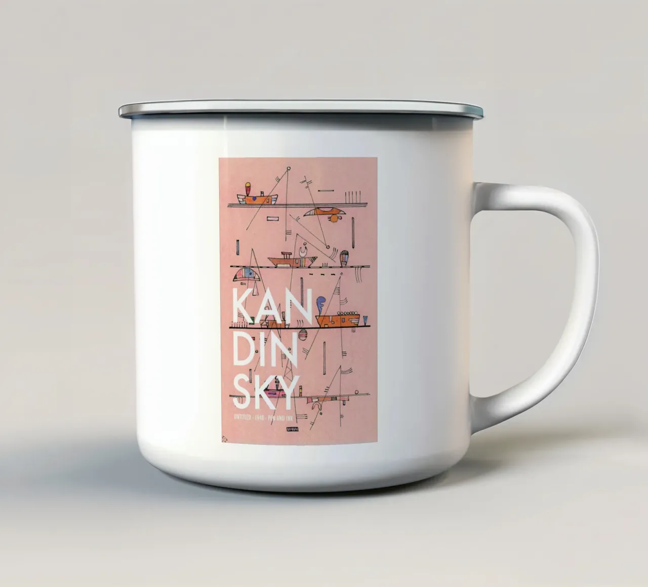 Kandinsky - Untitled, 1940 tazza in smalto da Vintage by JUNIQE