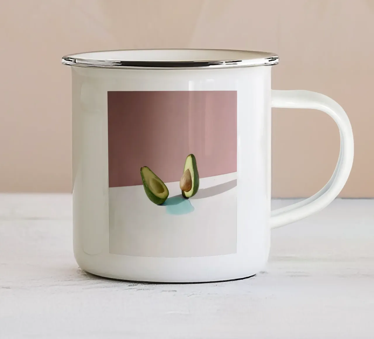 You And Me, Avocado tazza in smalto da George Griefy