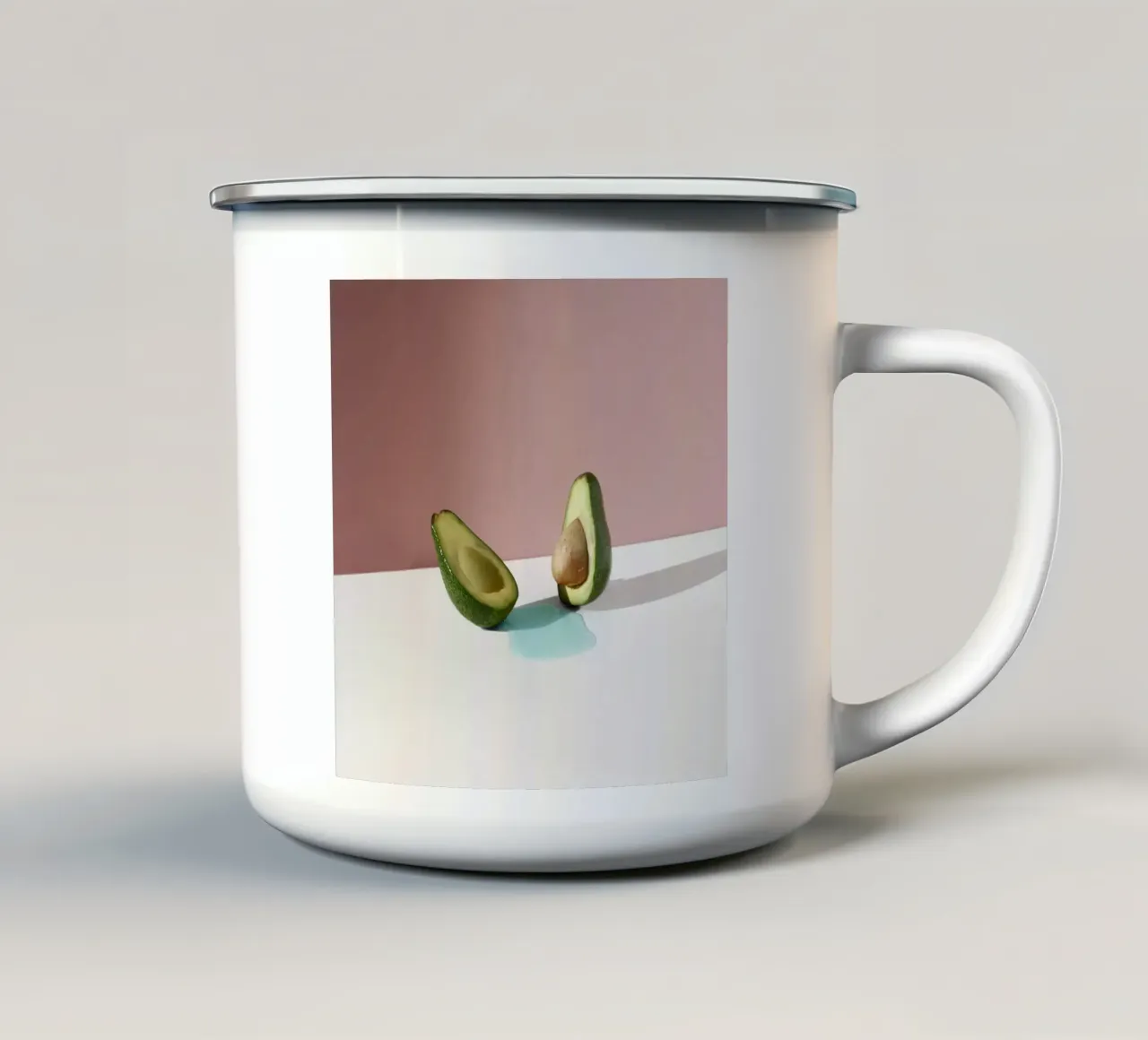 You And Me, Avocado tazza in smalto da George Griefy