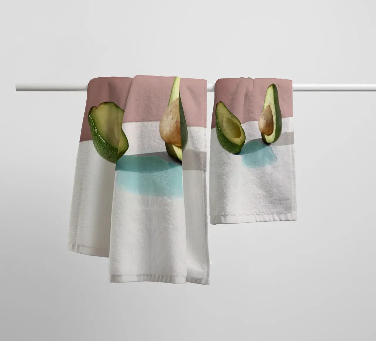 You And Me, Avocado towel by George Griefy