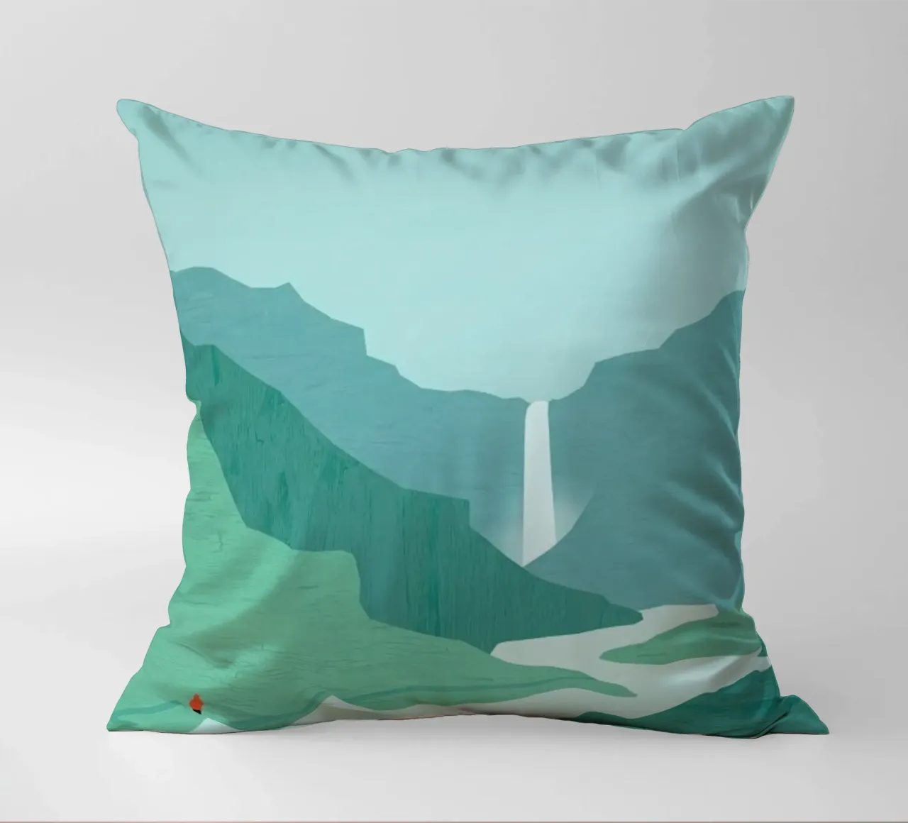 Island decorative cushion by Katinka Reinke