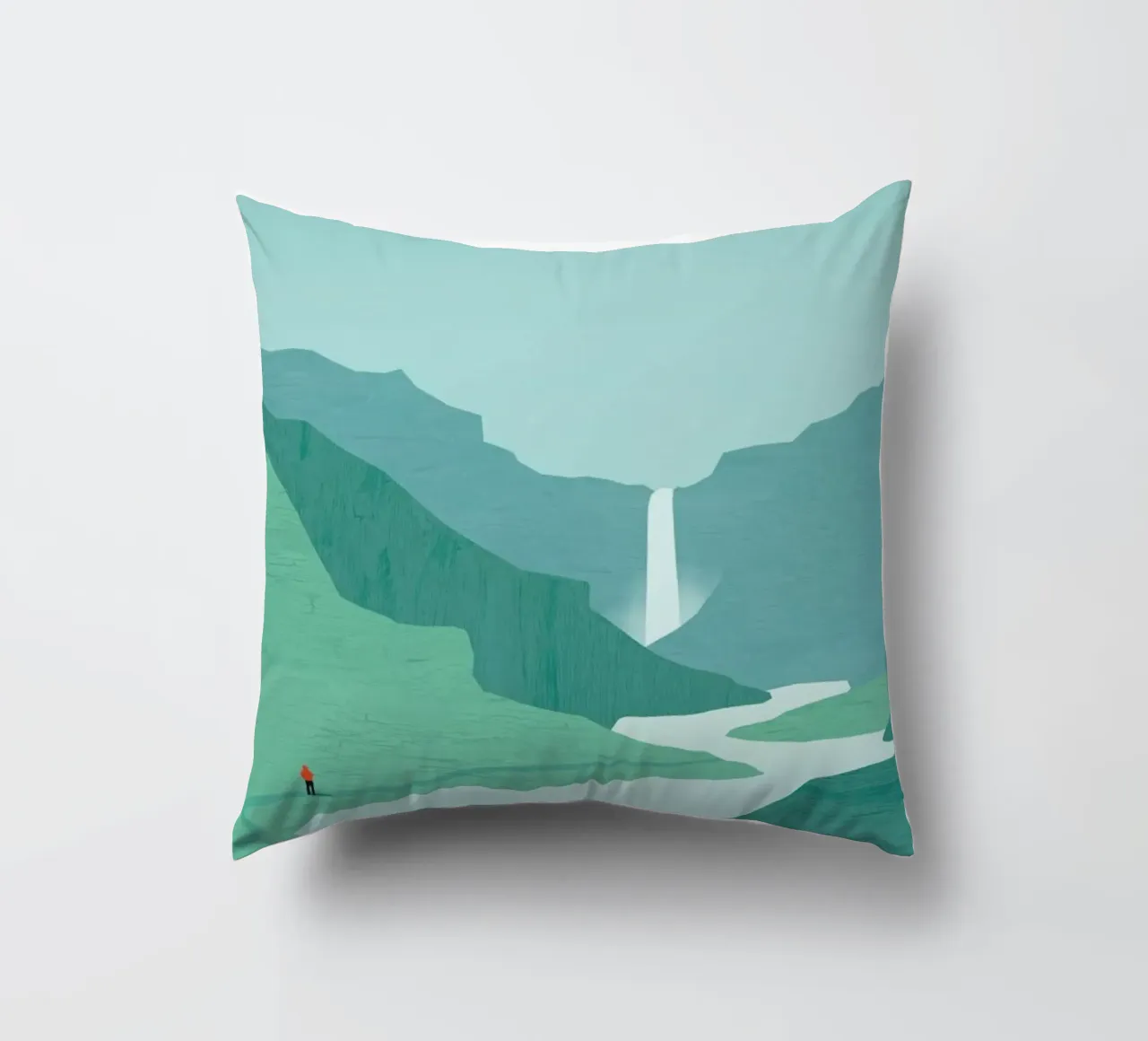Island decorative cushion by Katinka Reinke