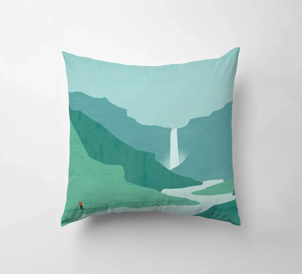 Island decorative cushion by Katinka Reinke