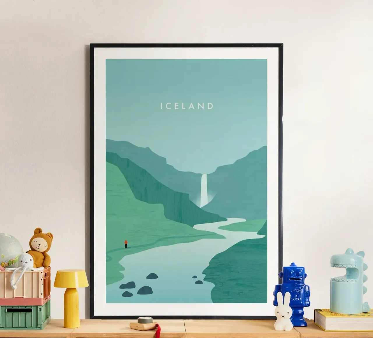 Island poster con telaio in alluminio da Katinka Reinke
