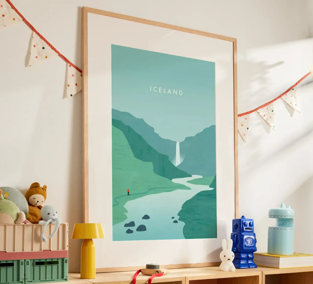 Island poster con telaio in alluminio da Katinka Reinke