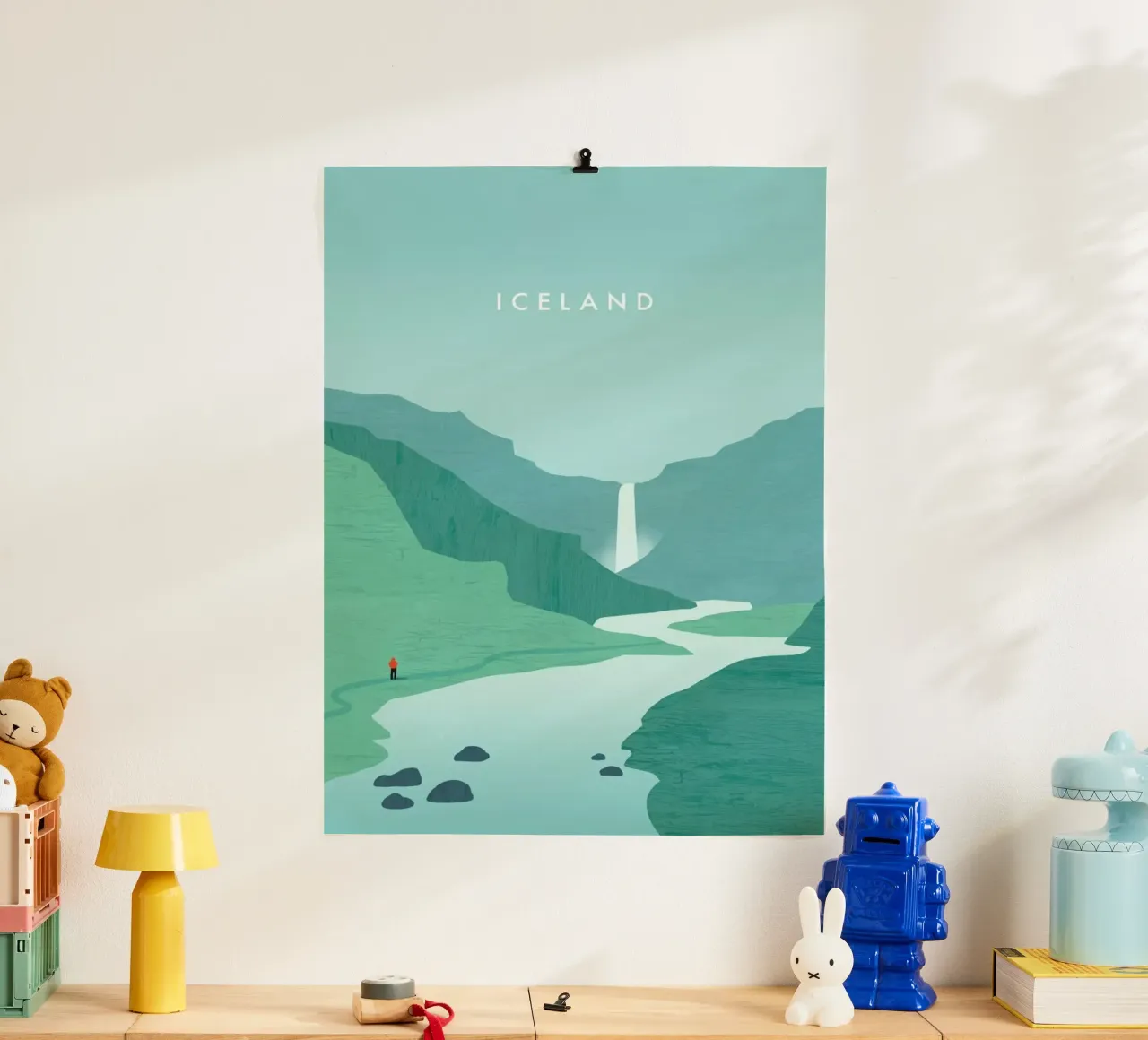 Island poster con telaio in alluminio da Katinka Reinke