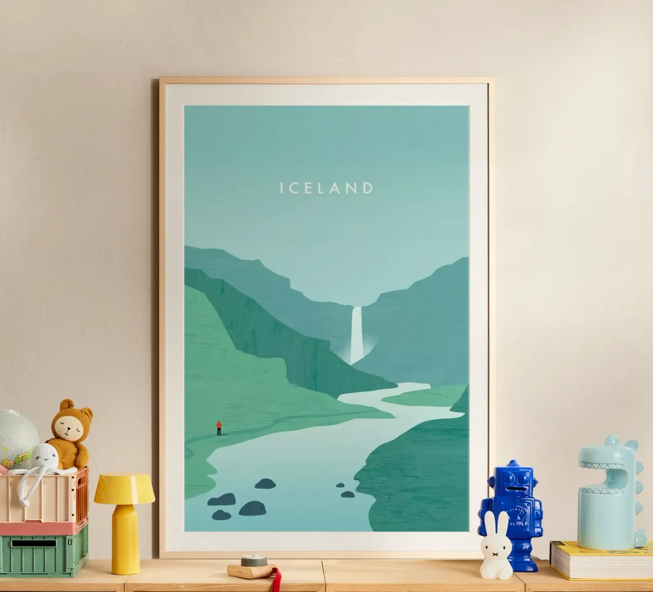 Island poster con telaio in alluminio da Katinka Reinke