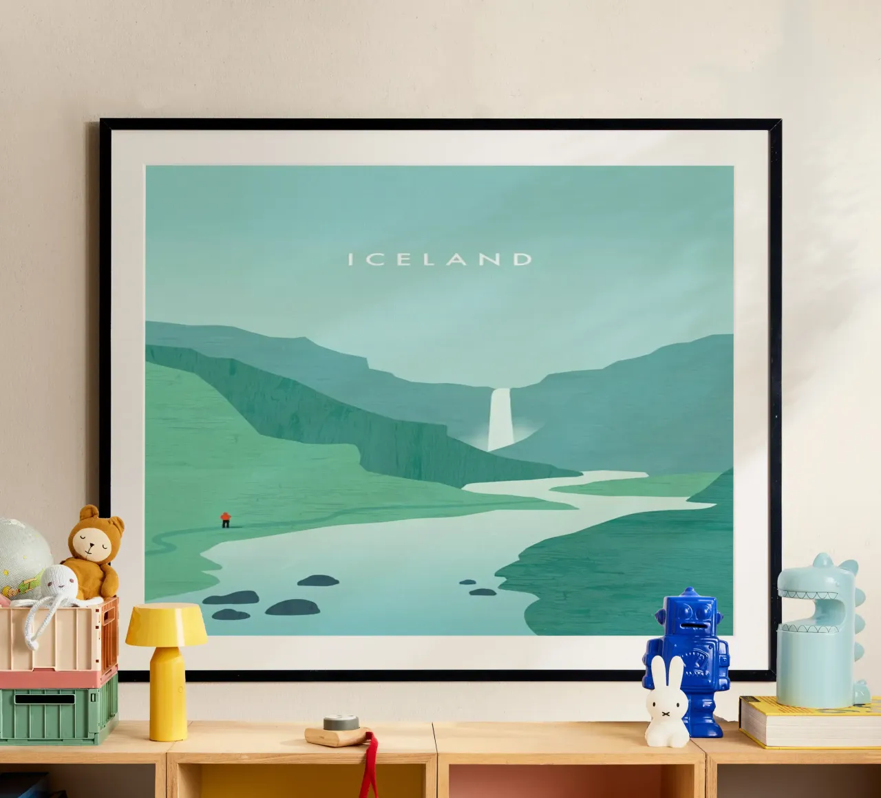 Island poster con telaio in alluminio da Katinka Reinke