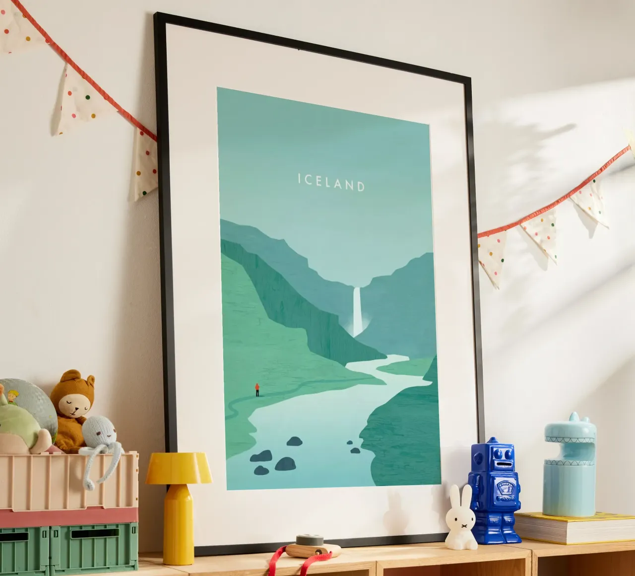 Island poster con telaio in alluminio da Katinka Reinke