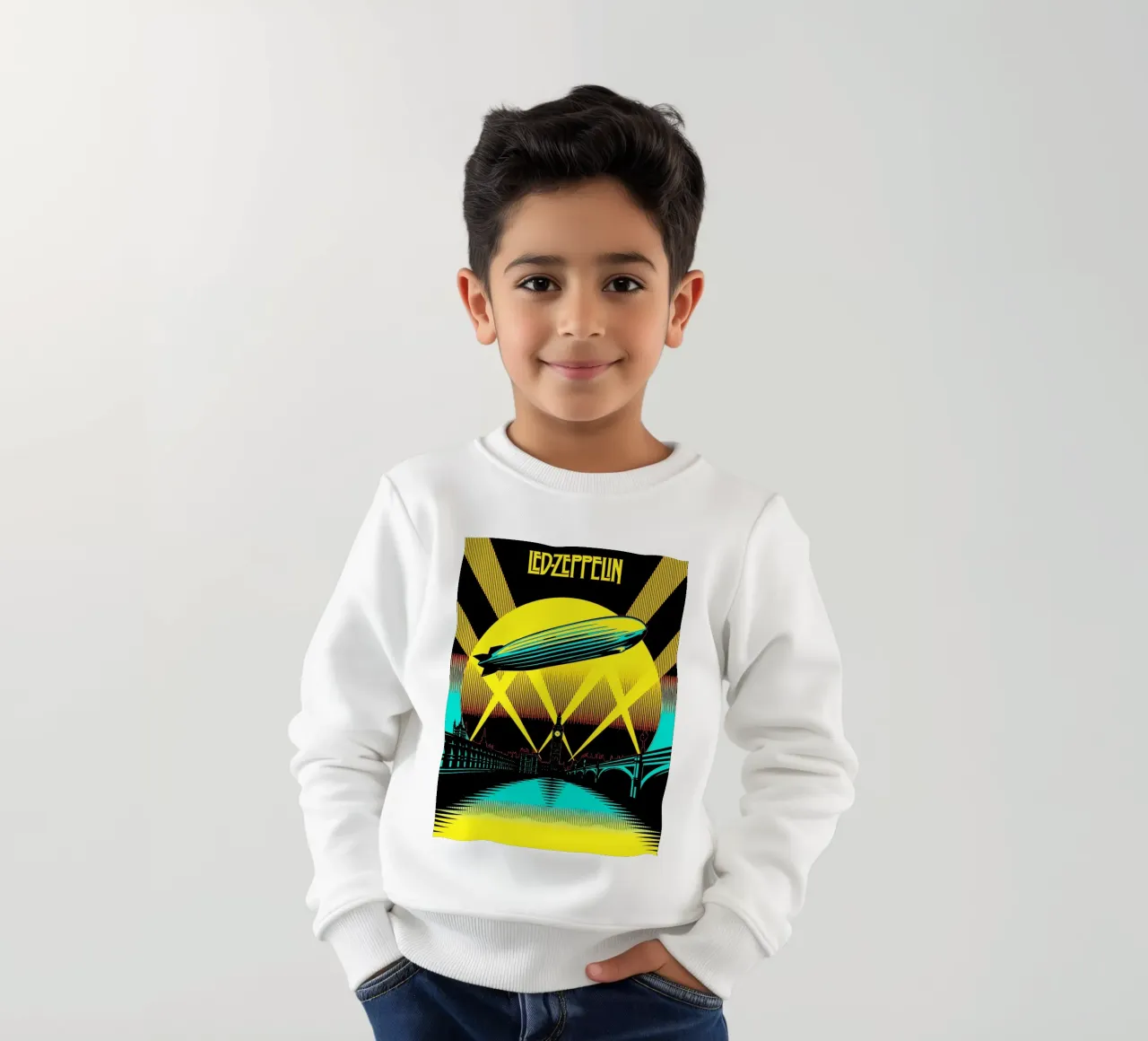 Led Zeppelin Art kids sweatshirt by music soul