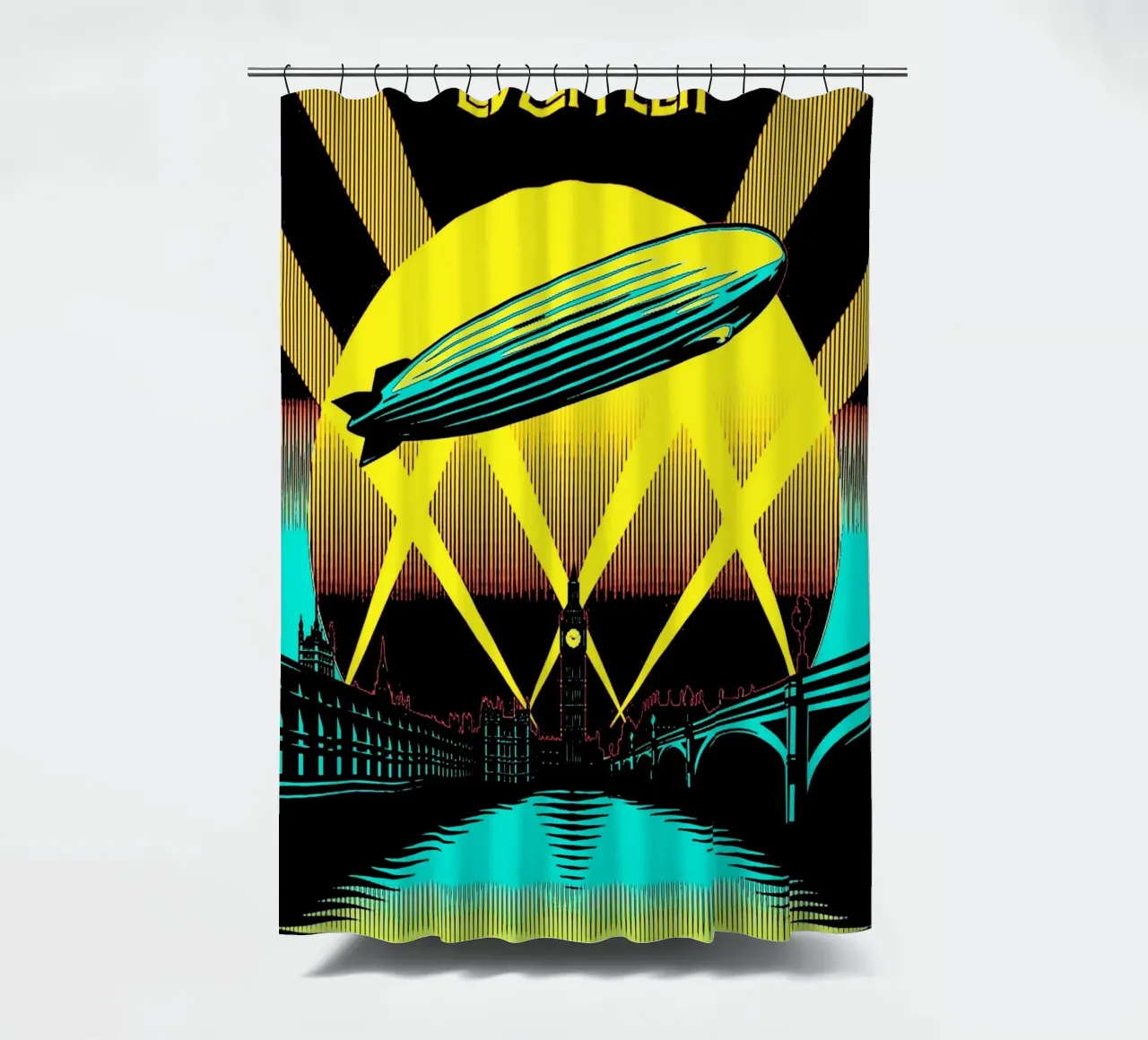 Led Zeppelin Art shower curtain by music soul