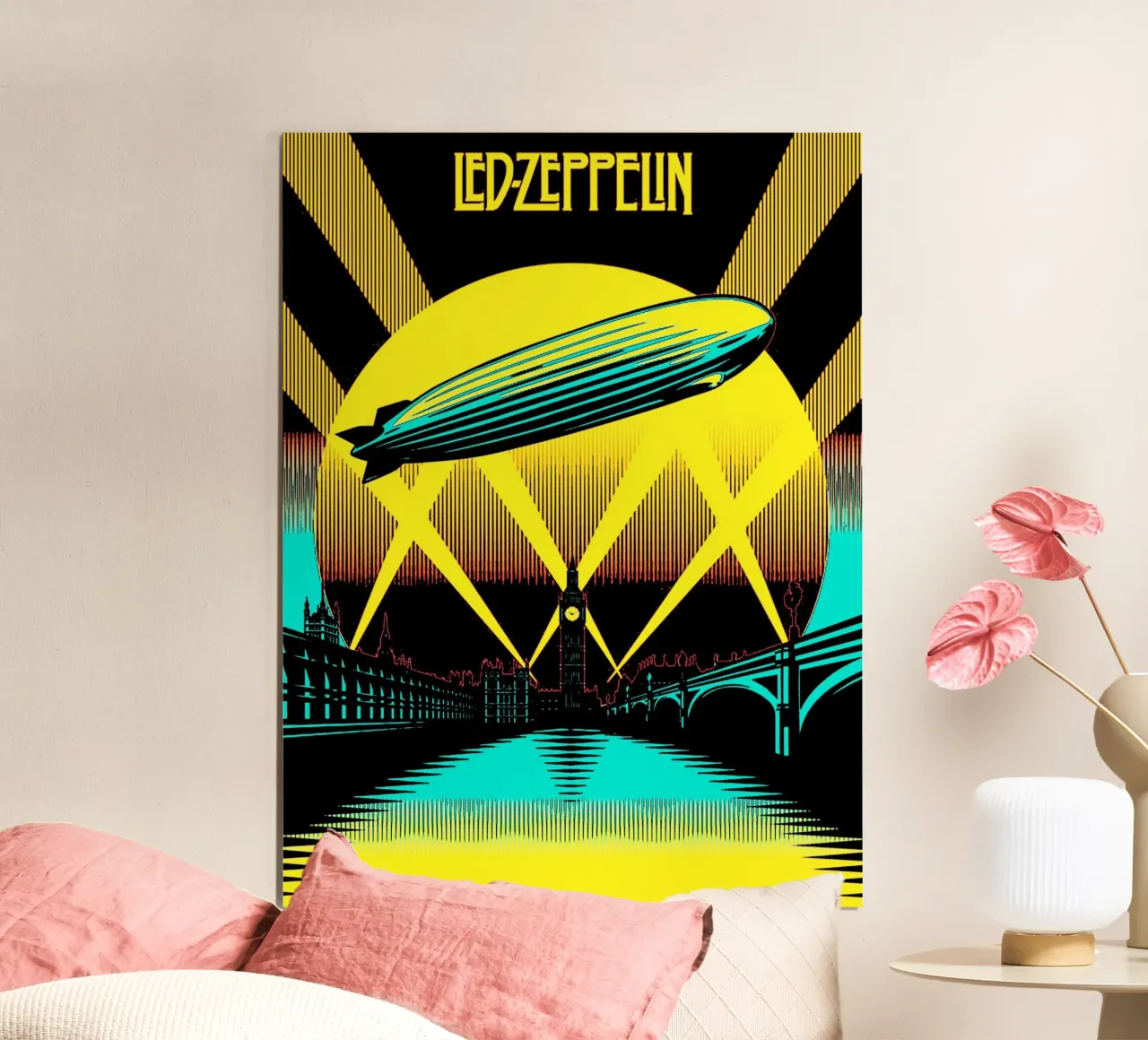 Arte dei Led Zeppelin carta hahnemühle da music soul