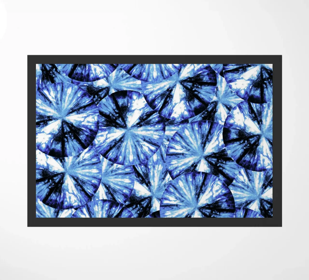 Shibori Paper Collage doormat by Nina May Design Studio
