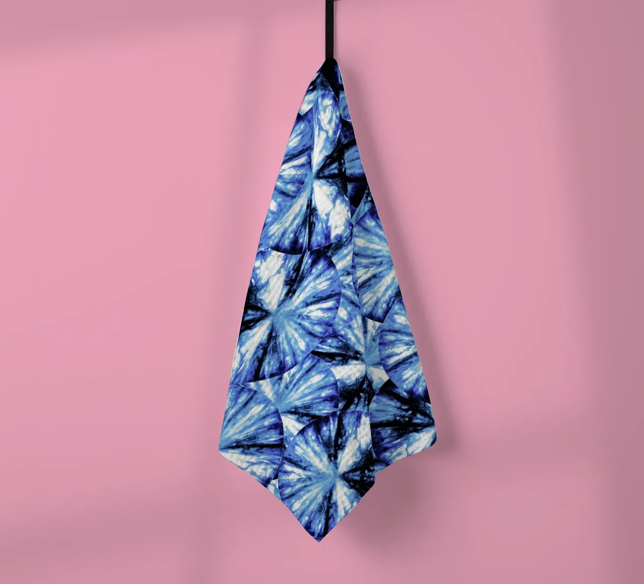 Shibori Paper Collage tea towel by Nina May Design Studio