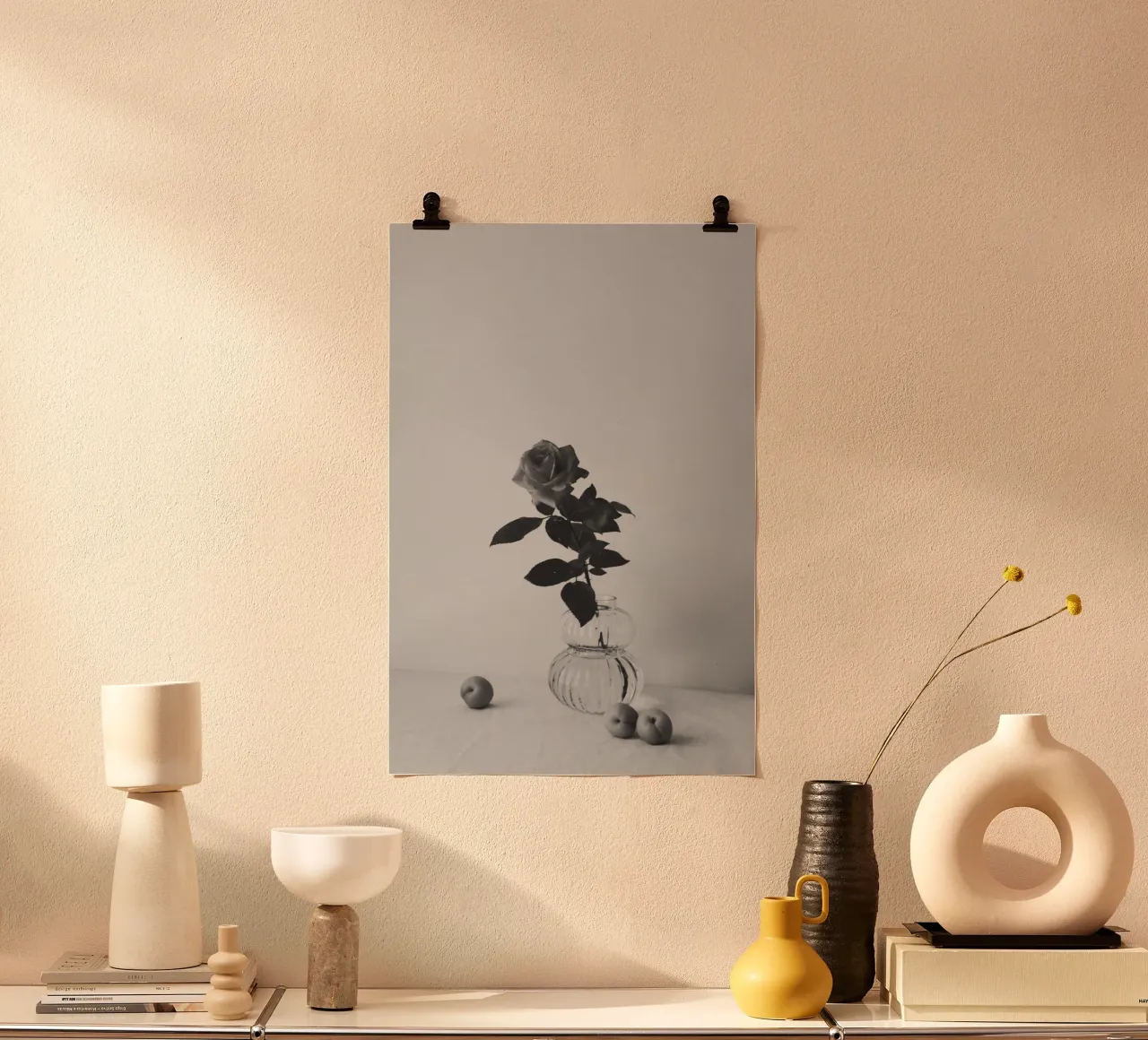 Black And White Dreams poster con telaio in plastica da George Griefy