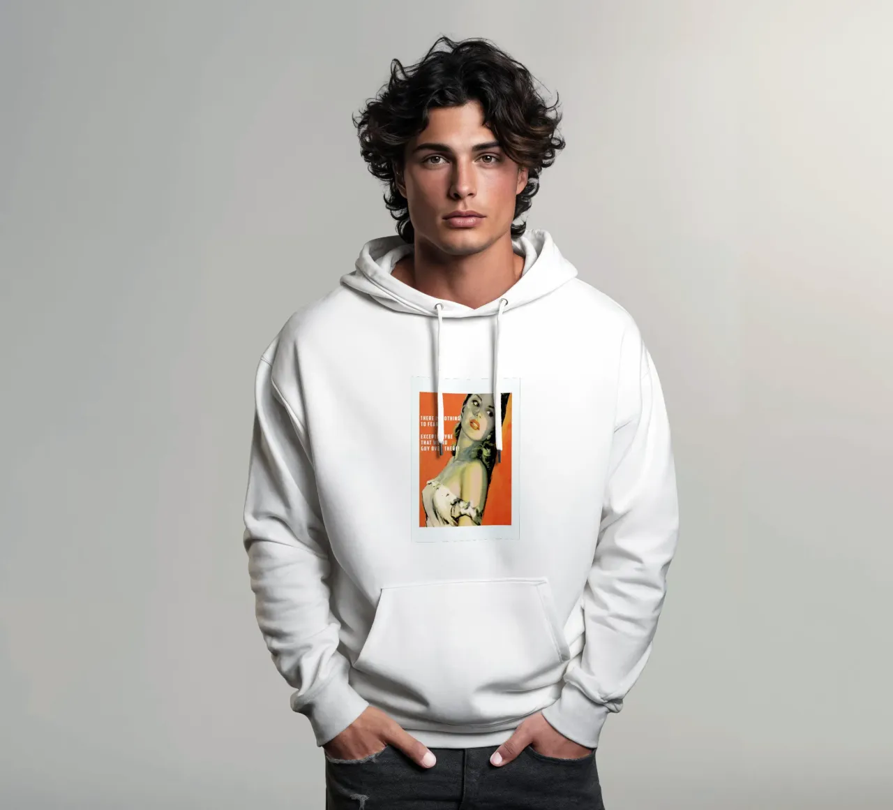 There Is Nothing To Fear felpa con cappuccio da Gallery Print and Art Limited