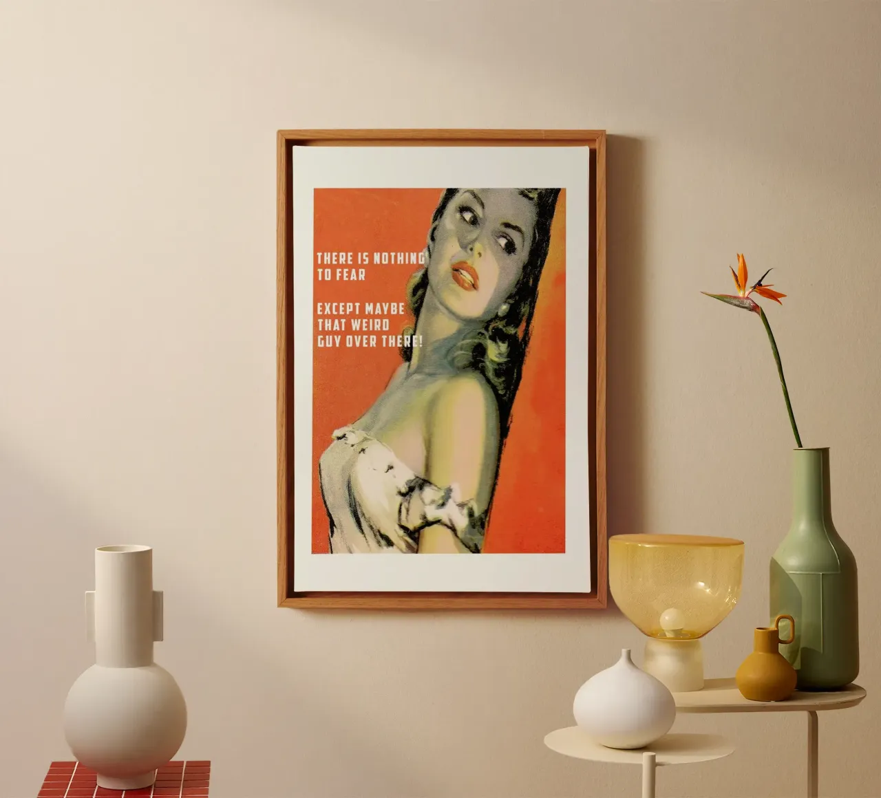 There Is Nothing To Fear tela con Cornice a cassetta da Gallery Print and Art Limited