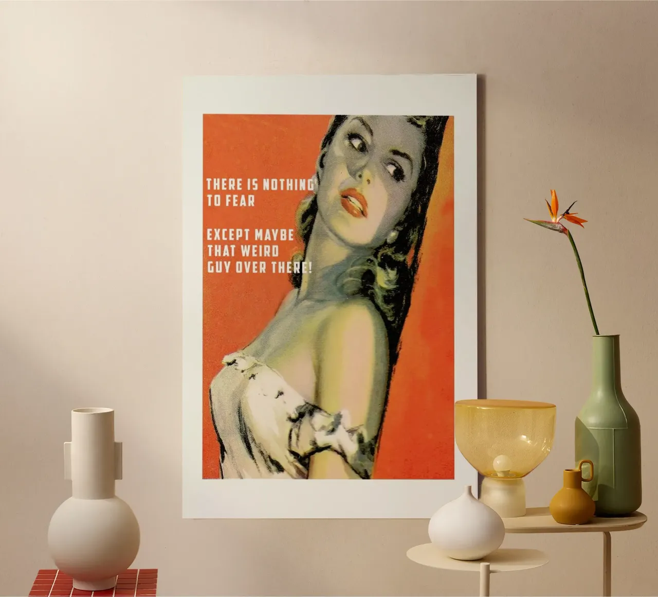 There Is Nothing To Fear tela con Cornice a cassetta da Gallery Print and Art Limited