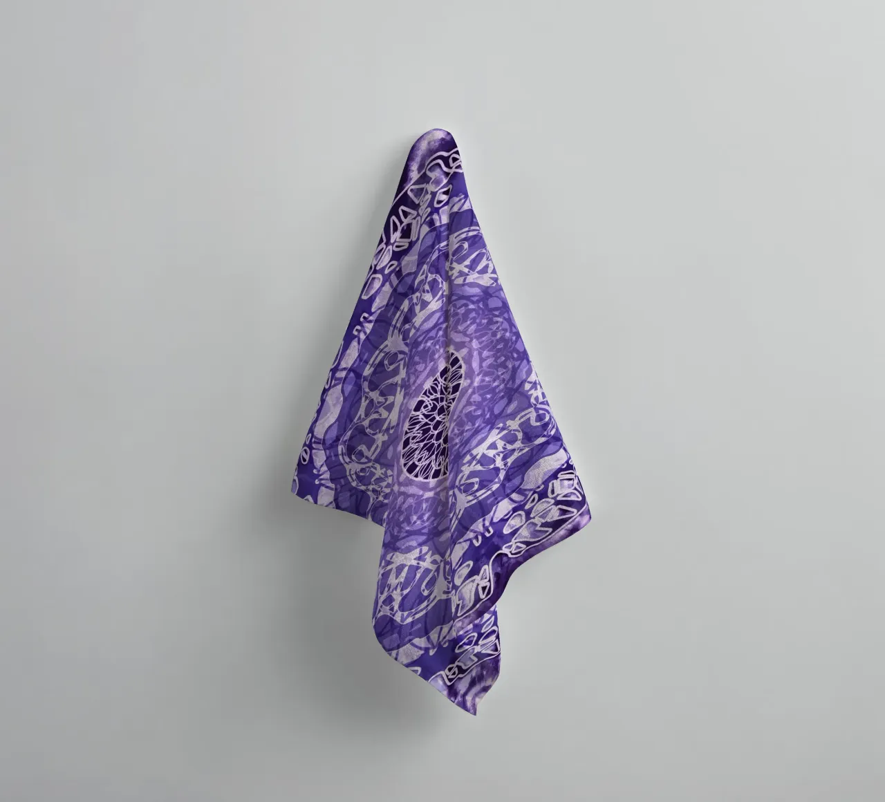 Lavender Jain Mandala towel by Nina May Design Studio