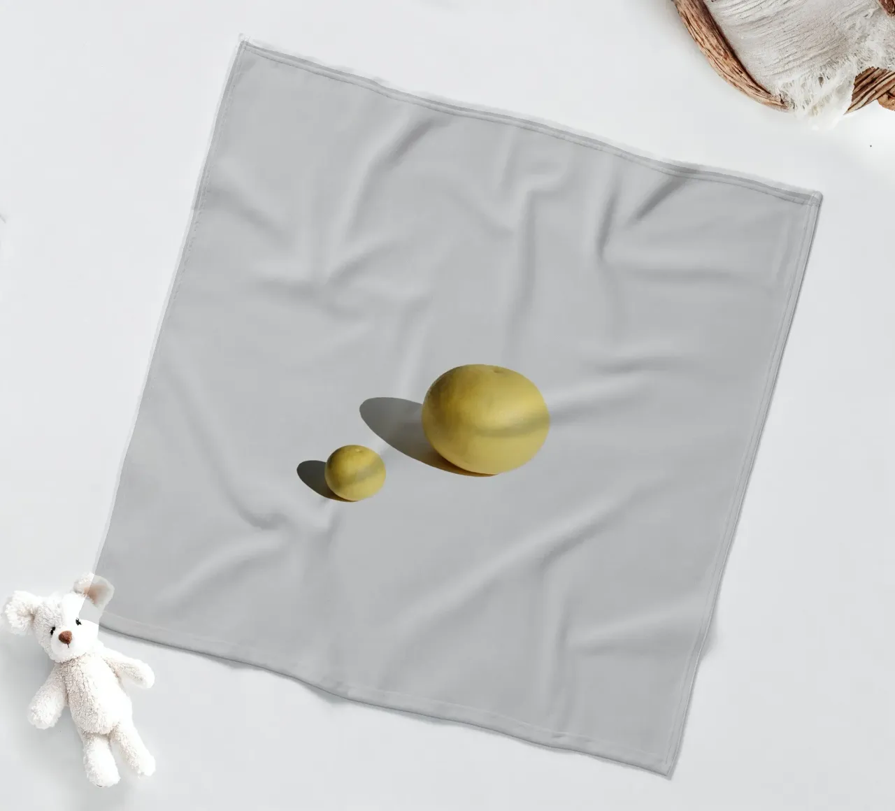 Grapefruit Fleecedecke von George Griefy