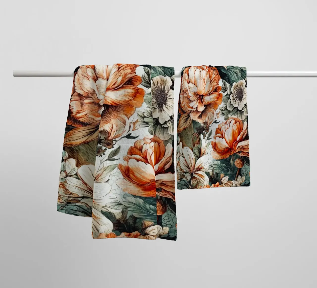 Fiori di peonie asciugamano da bagno da Lionmixart