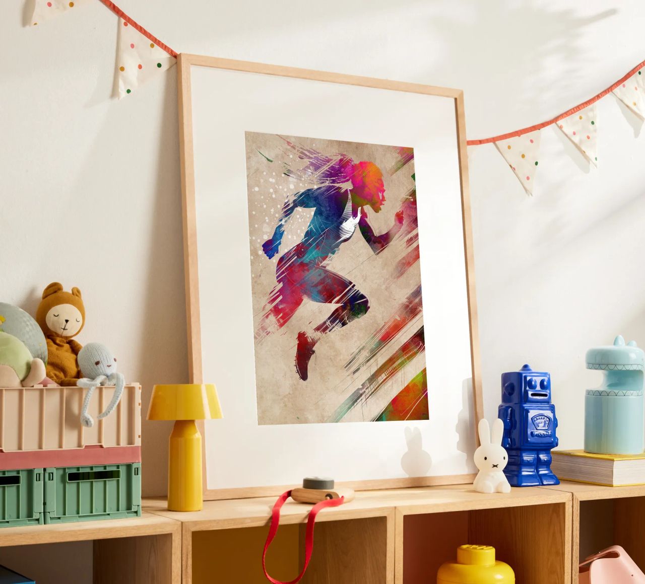 Art sportif du coureur poster de SPORT