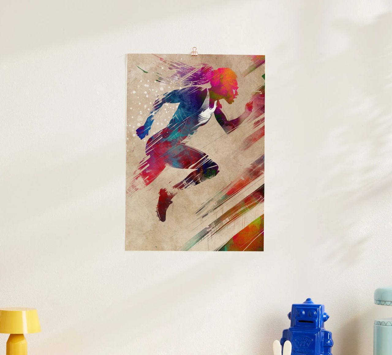 Art sportif du coureur poster de SPORT