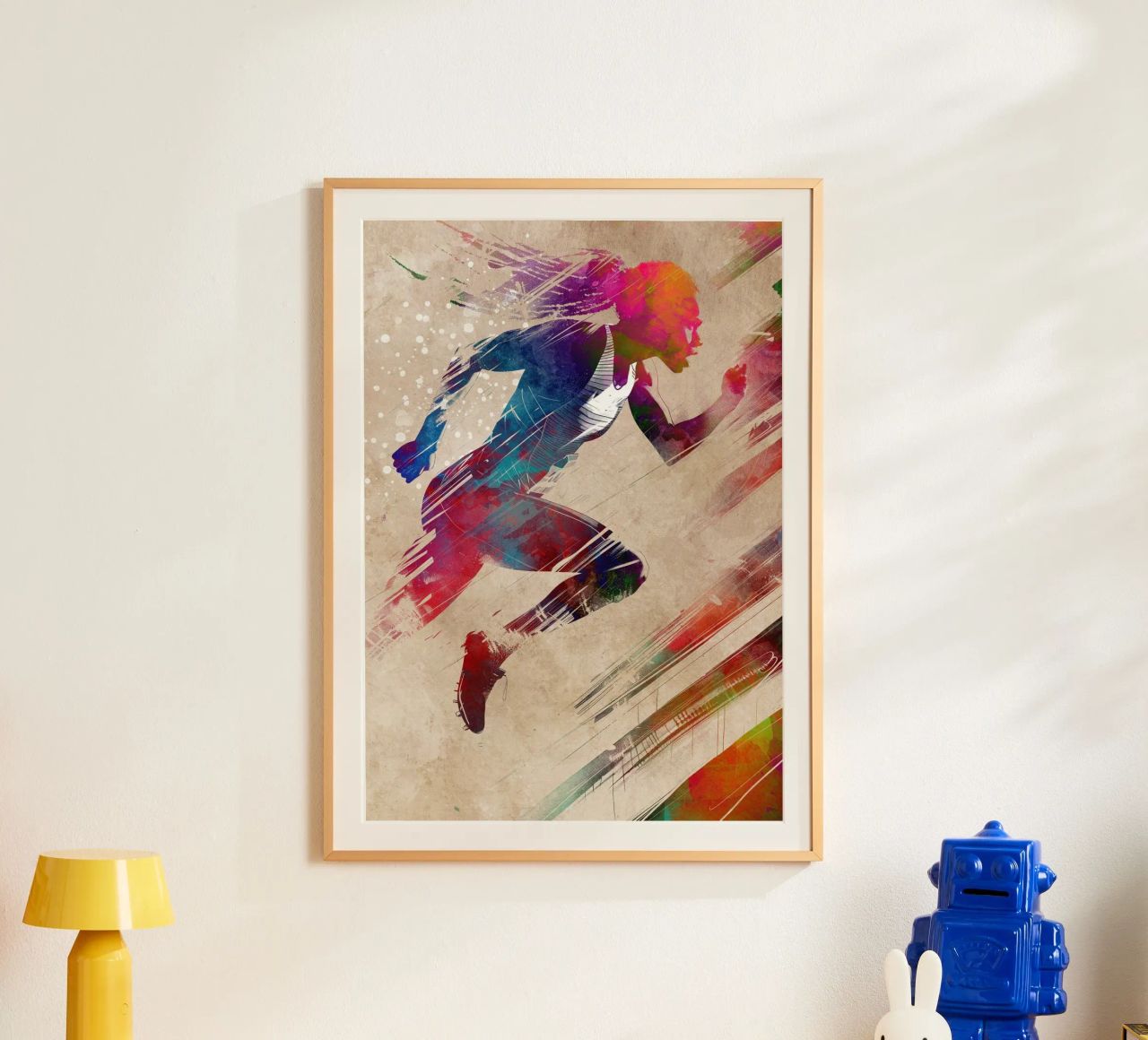 Art sportif du coureur poster de SPORT