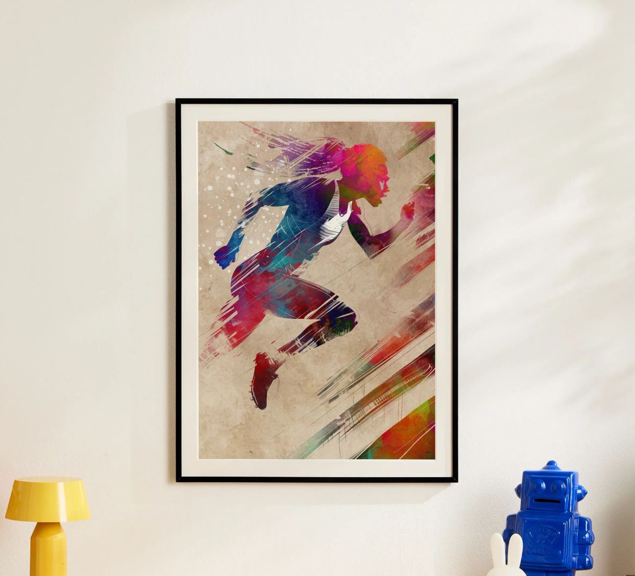 Art sportif du coureur poster de SPORT