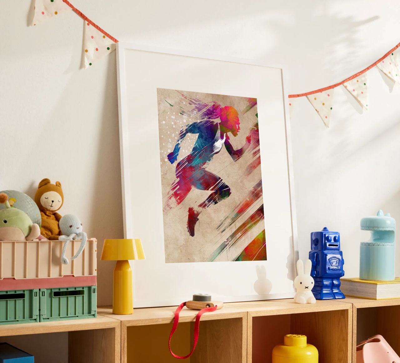 Art sportif du coureur poster de SPORT