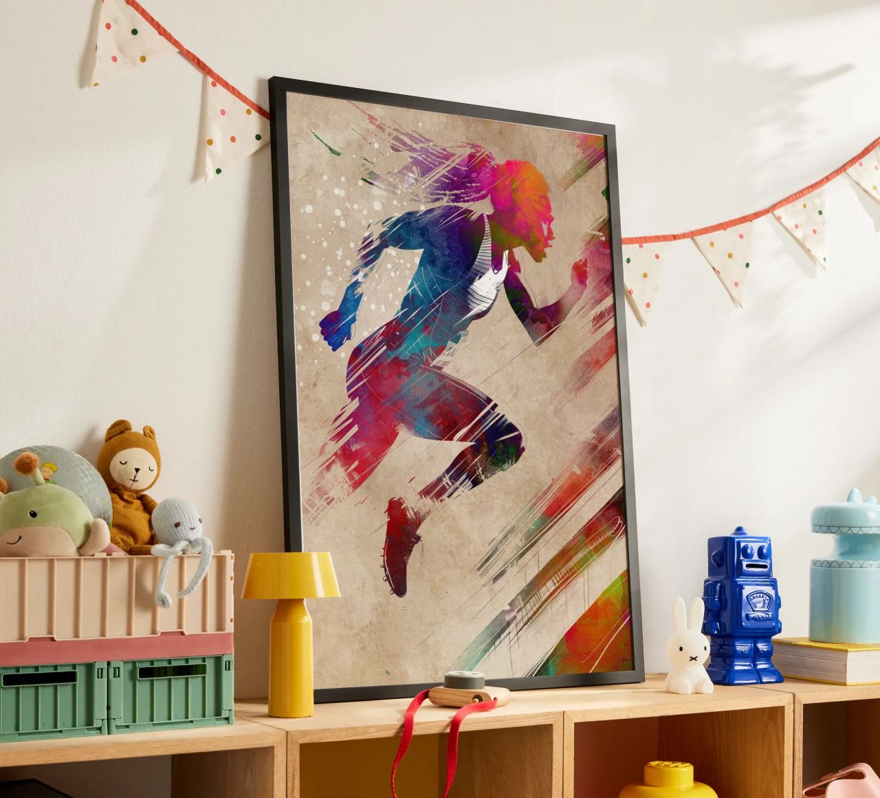Art sportif du coureur poster de SPORT