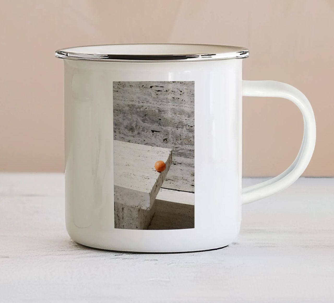 Tangerine tazza in smalto da George Griefy