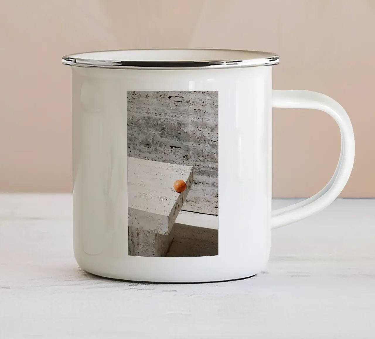 Tangerine tazza in smalto da George Griefy