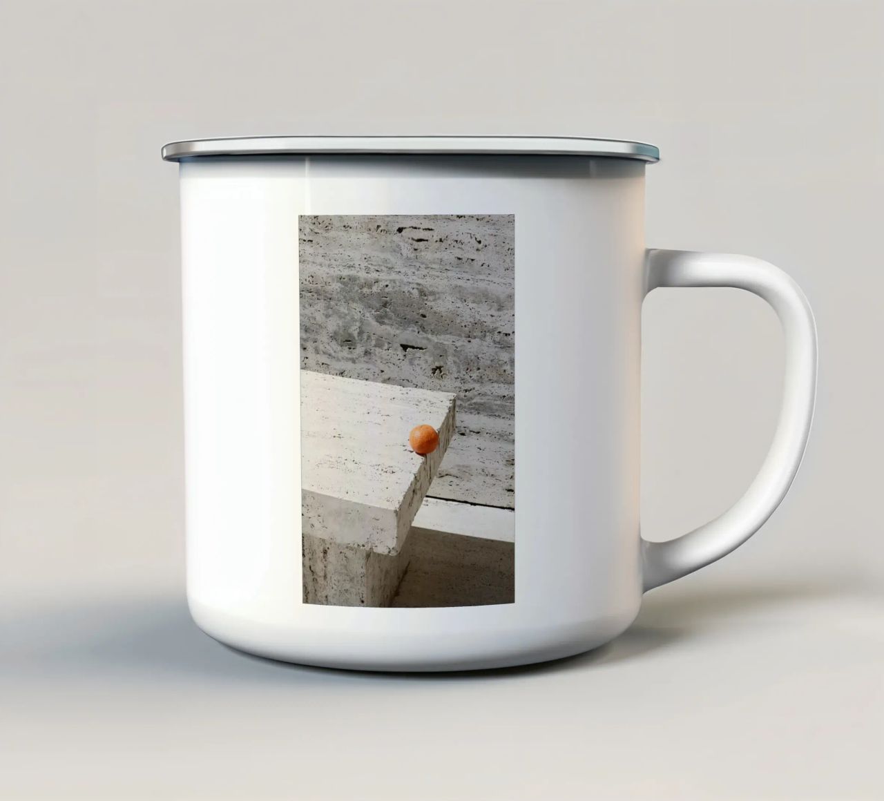 Tangerine tazza in smalto da George Griefy