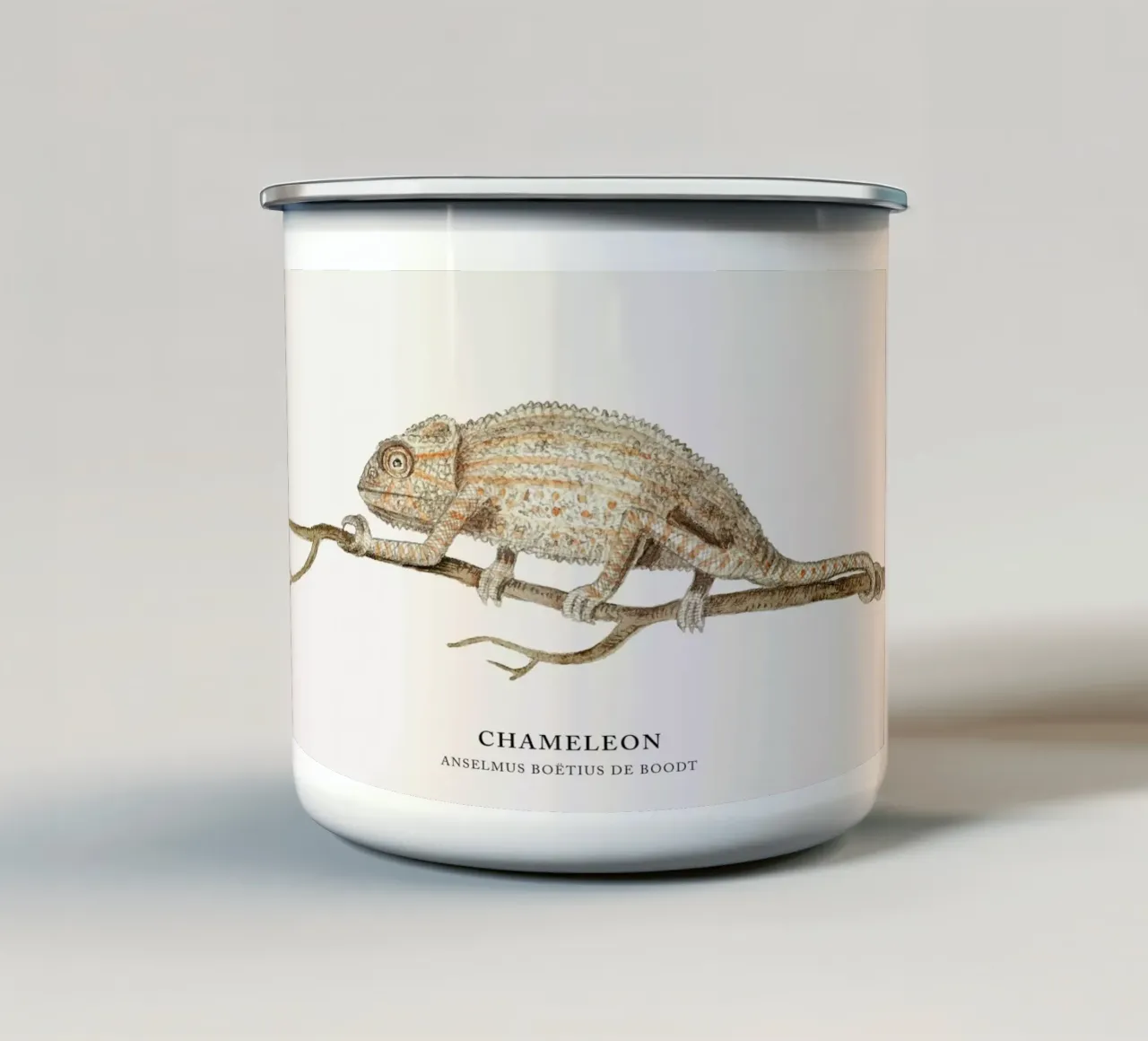 Anselmus Boëtius de Boodt - Chameleon tazza in smalto da Vintage by JUNIQE
