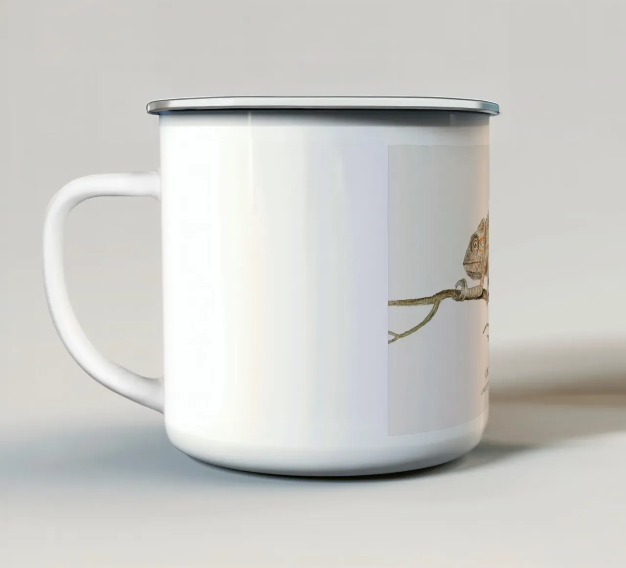 Anselmus Boëtius de Boodt - Chameleon tazza in smalto da Vintage by JUNIQE