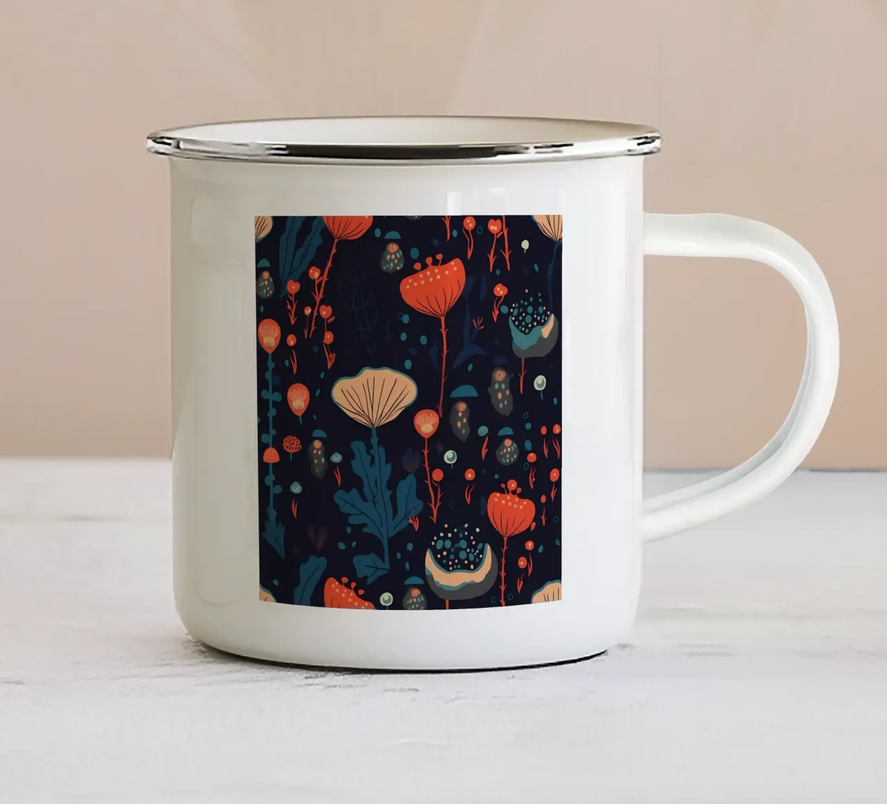 Alien Plants tazza in smalto da George Griefy