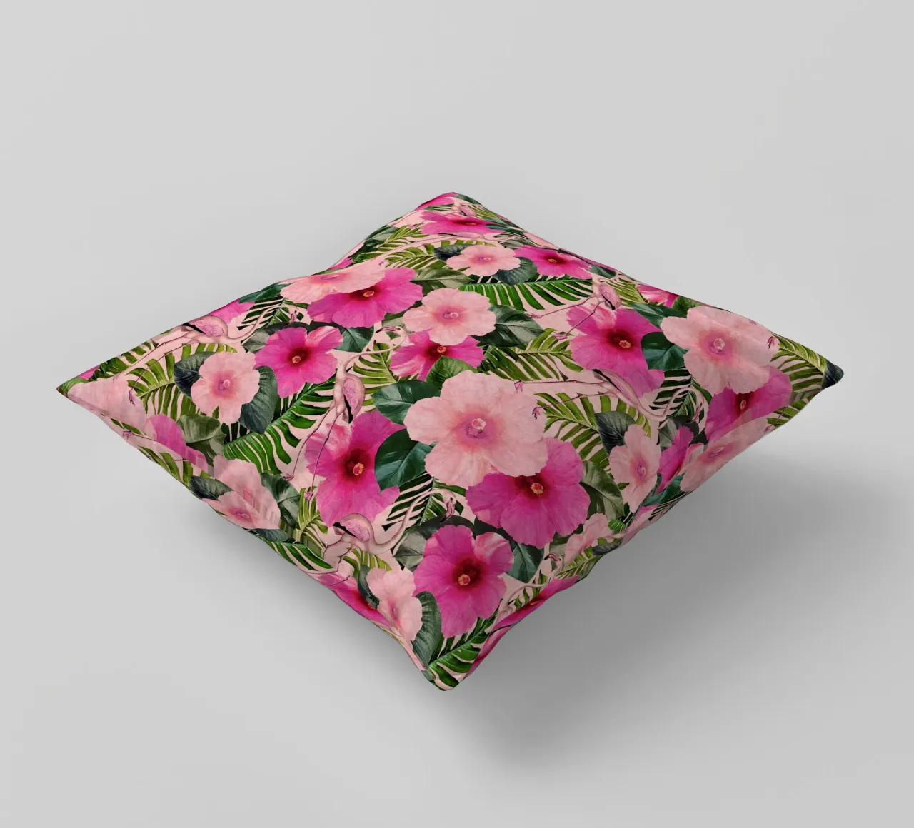 Fenicotteri di Palm Beach cuscino da Nina May Design Studio