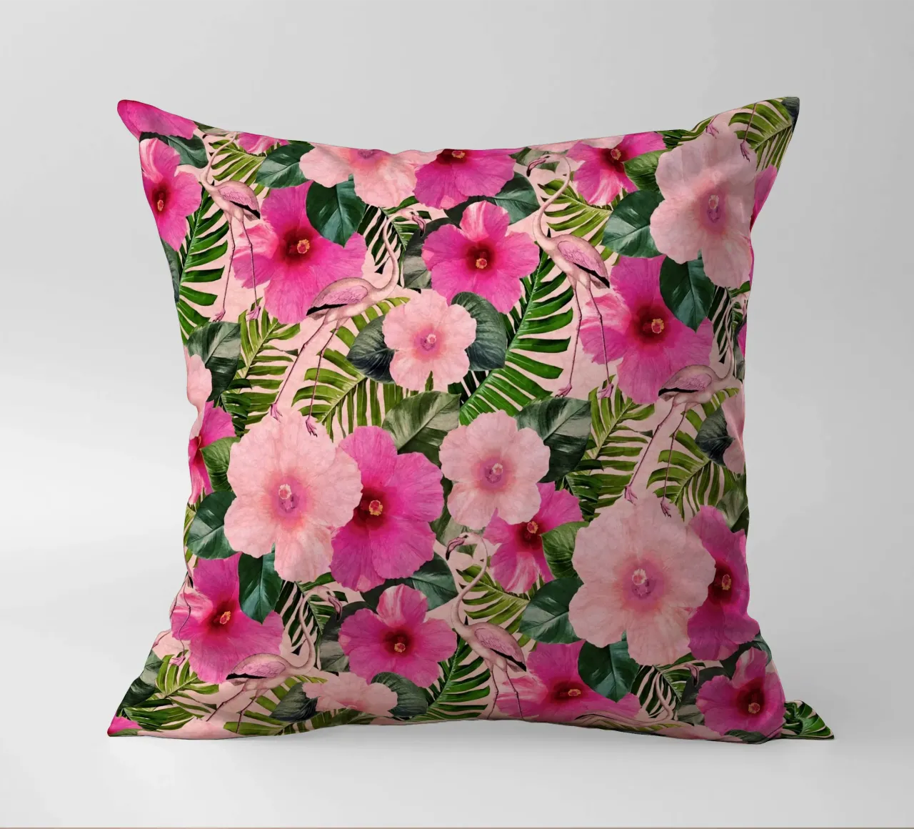 Fenicotteri di Palm Beach cuscino da Nina May Design Studio