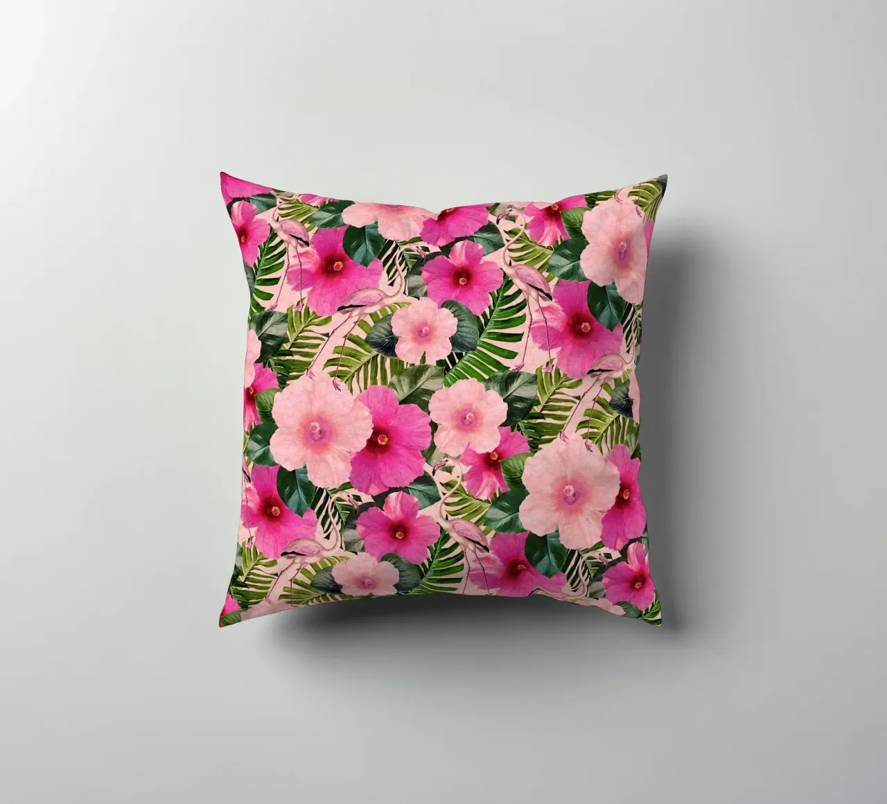 Fenicotteri di Palm Beach cuscino da Nina May Design Studio