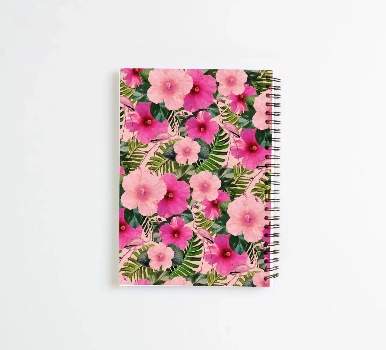 Palm Beach Flamingos spiral notebook by Nina May Design Studio