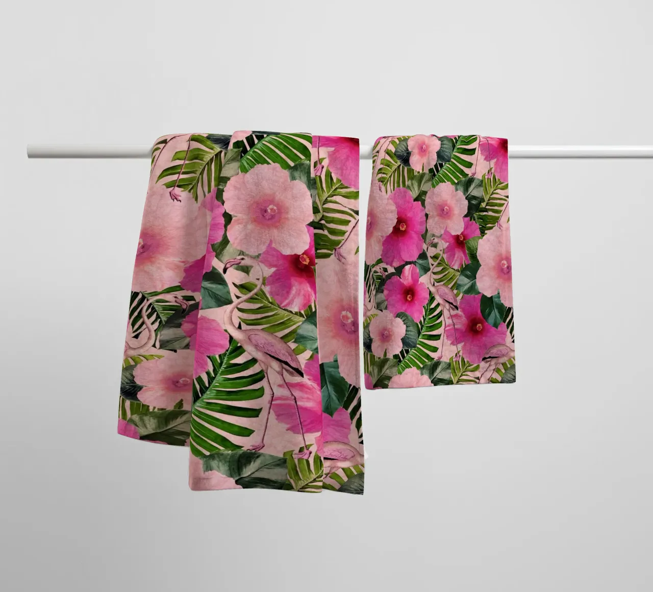 Fenicotteri di Palm Beach asciugamano da bagno da Nina May Design Studio