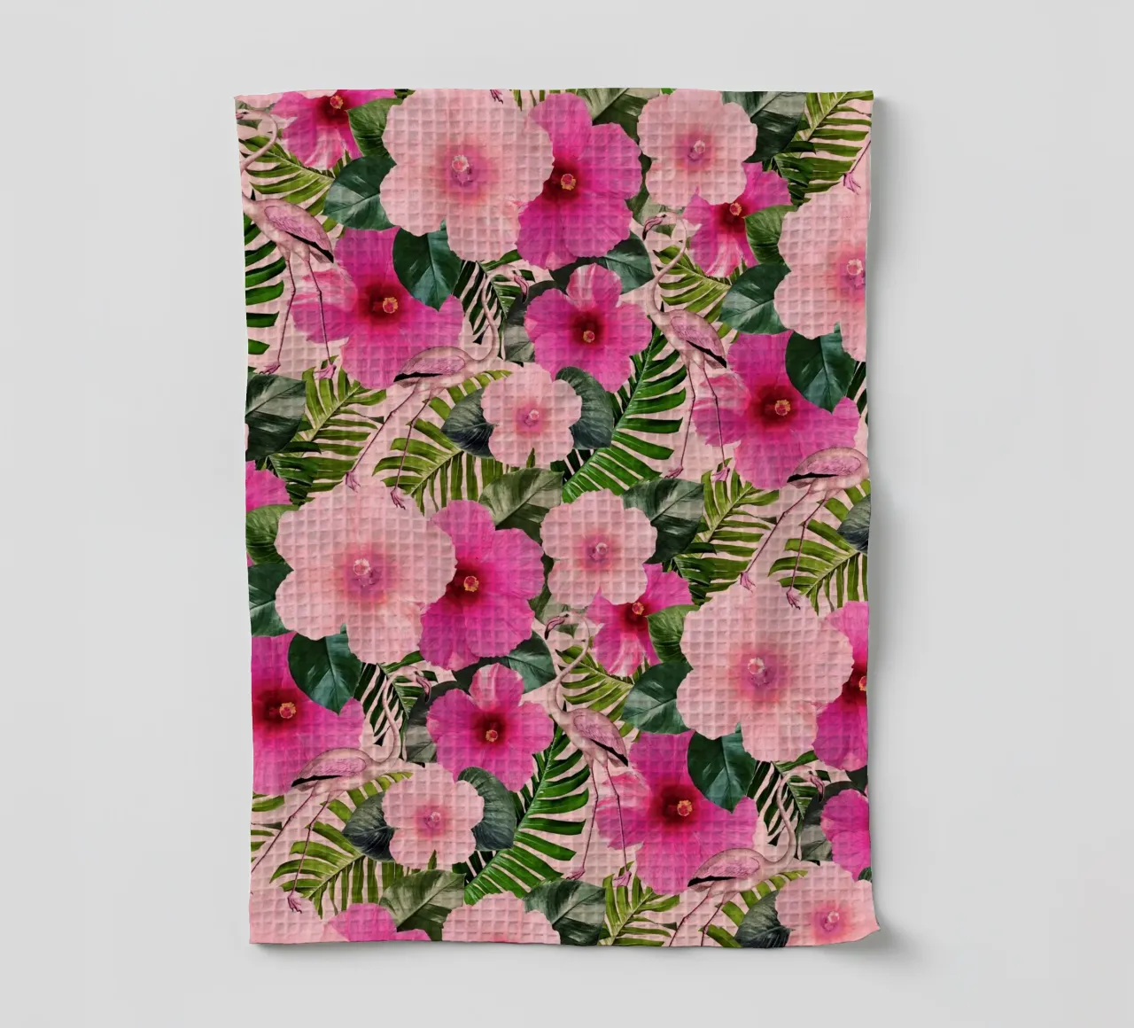 Flamants de Palm Beach torchon de Nina May Design Studio