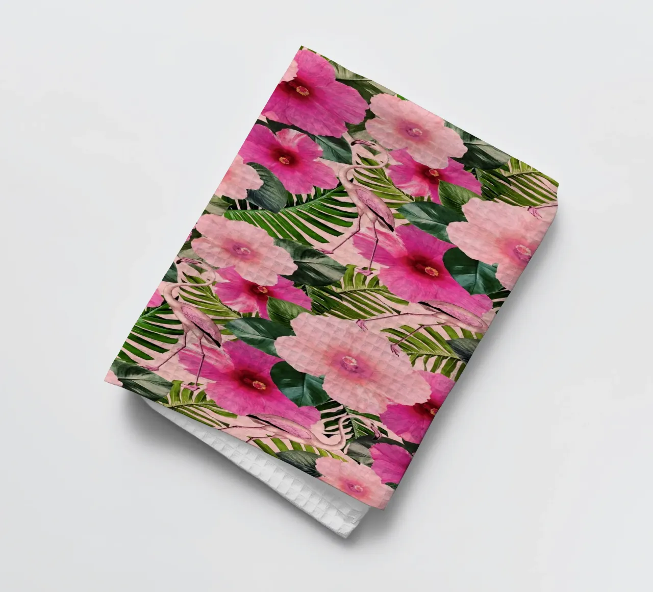 Flamants de Palm Beach torchon de Nina May Design Studio