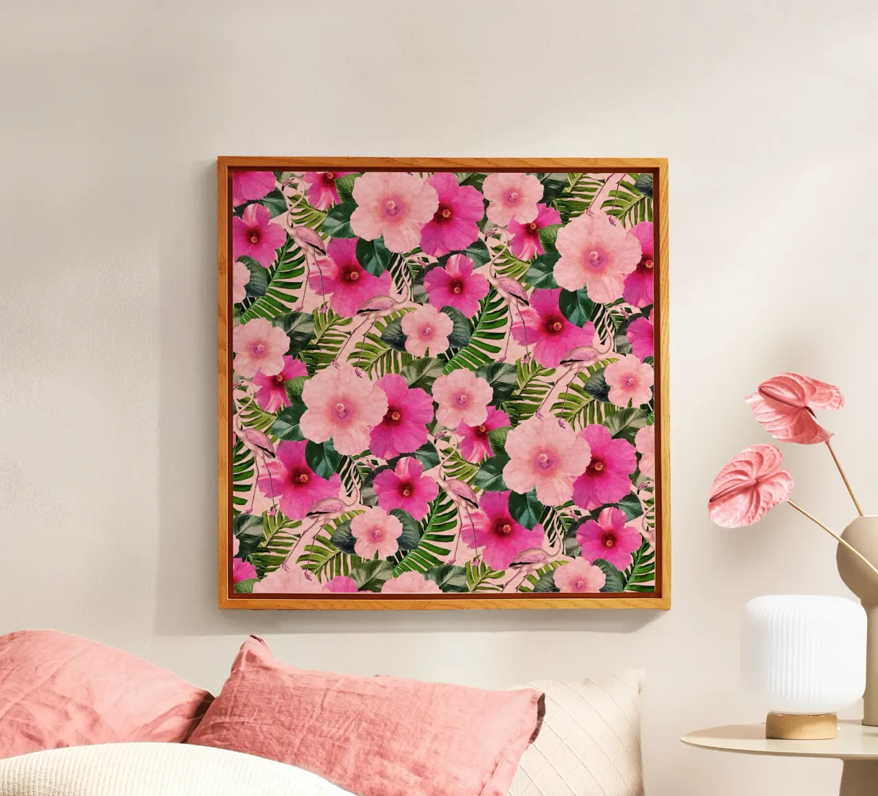 Palm Beach Flamingo's acryl van Nina May Design Studio