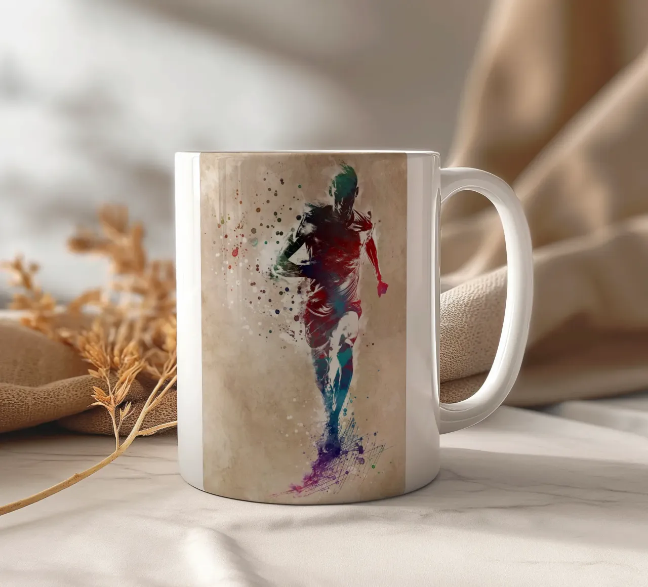 Runner sport art tazza in ceramica da SPORT